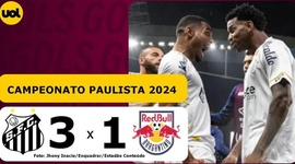 Campeonato Paulista: Santos 3 - 1 RB Bragantino (2024)