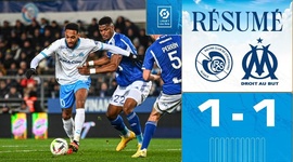 Ligue 1: Strasbourg 1 - 1 Marseille (2023-2024)