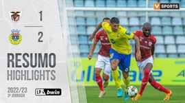 Liga Portugal Bwin: Santa Clara 1 - 2 Arouca (2022-2023)