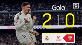 La Liga: Real Madrid vs Sevilla, Golo 2-0 Valverde (2024-2025)