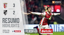 Liga Portugal Betclic: Sp. Braga 3 - 2 V. Guimarães (2025-2026)
