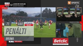 Liga Portugal Betclic: Santa Clara vs Sp. Braga, Penálti Bruma (VAR), 71' (2024-2025)