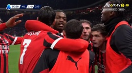 Serie A: Milan vs Cagliari, Golo 1-0 Morata (2024-2025)