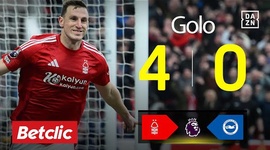 Premier League: Nottingham Forest vs Brighton, Golo 4-0 Chris Wood (2024-2025)