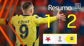 Liga Europa: Slavia 1 - 2 Fenerbahce (2024-2025)