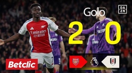 Premier League: Arsenal vs Fulham, Golo 2-0 Saka (2024-2025)