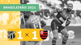 Brasileirão: Ceará 1 - 1 Flamengo (2021)