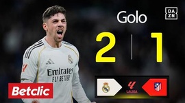 La Liga: Real Madrid vs Atlético Madrid, Golo 2-1 Valverde (2025-2026)