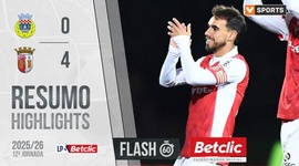 Liga Portugal Betclic: Arouca 0 - 4 Sp. Braga (2025-2026)