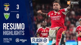 Allianz Cup: Benfica 3 - 0 Tondela (2025-2026)