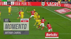 Liga Portugal Betclic: Benfica vs Sp. Braga, Jogada Arthur Cabral, 63' (2024-2025)