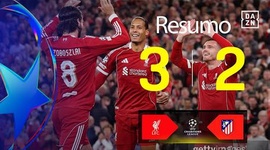 Liga Campeões: Liverpool 3 - 2 Atlético Madrid (2025-2026)