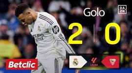 La Liga: Real Madrid vs Sevilla, Golo 2-0 Mbappé (2025-2026)