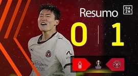 Liga Europa: Nottingham Forest 0 - 1 Midtjylland (2025-2026)