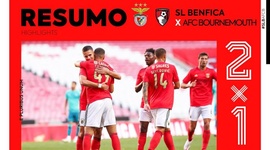 Amigáveis de clubes: Benfica 2 - 1 AFC Bournemouth (2020-2021)