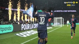 Ligue 1: PSG vs Saint-Étienne, Golo 2-0 O. Dembélé (g.p.) (2024-2025)