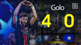 Liga Campeões: PSG vs Inter, Golo 4-0 Kvaratskhelia (2024-2025)