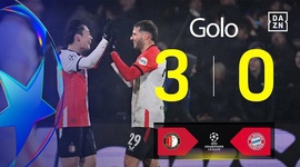 Liga Campeões: Feyenoord vs Bayern München, Golo 3-0 Ueda (2024-2025)