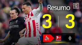 Bundesliga: FC Koln 3 - 3 Mönchengladbach (2025-2026)