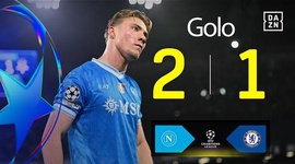 Liga Campeões: Napoli vs Chelsea, Golo 2-1 Hojlund (2025-2026)