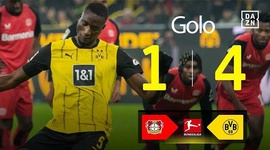 Bundesliga: Leverkusen vs Dortmund, Golo 1-4 Guirassy (2024-2025)