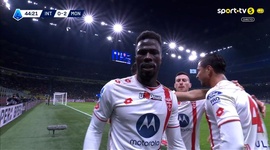 Serie A: Inter vs Monza, Golo 0-2 K. Baldé (2024-2025)