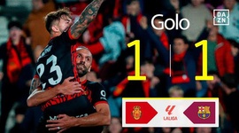 La Liga: Mallorca vs Barcelona, Golo 1-1 Muriqi (2024-2025)