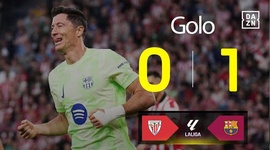 La Liga: Athletic Bilbao vs Barcelona, Golo 0-1 Lewandowski (2024-2025)