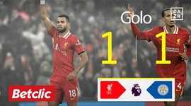 Premier League: Liverpool vs Leicester, Golo 1-1 Gakpo (2024-2025)
