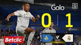 La Liga: Getafe vs Real Madrid, Golo 0-1 Mbappé (2025-2026)