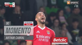 Liga Portugal Betclic: Sporting vs Benfica, Jogada Arthur Cabral, 90' (2024-2025)