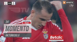 Liga Portugal Betclic: Benfica vs FC Porto, Jogada Akturkoglu, 34' (2024-2025)