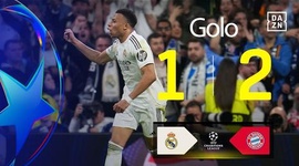 Liga Campeões: Real Madrid vs Bayern München, Golo 1-2 Mbappé (2025-2026)