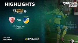 First Division: Nea Salamina 1 - 1 Apoel (2024-2025)