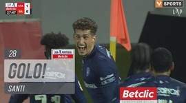 Liga Portugal Betclic: Santa Clara vs Gil Vicente, Golo 1-1 Santi (2024-2025)