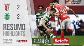 Liga Portugal Betclic: Sp. Braga 2 - 2 Sporting (2025-2026)