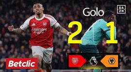 Premier League: Arsenal vs Wolves, Autogolo 2-1 Mosquera (2025-2026)