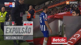 Liga Portugal Betclic: Gil Vicente vs FC Porto, Expulsão Nico González (VAR), 83' (2024-2025)