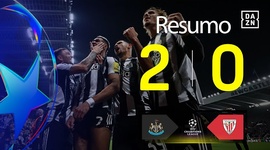 Liga Campeões: Newcastle 2 - 0 Athletic Bilbao (2025-2026)
