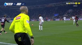 Serie A: Milan vs Lazio, Golo 1-0 Rafael Leão (2025-2026)