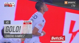 Liga Portugal Betclic: V. Guimarães vs Gil Vicente, Golo 1-0 Chuchu Ramírez (2024-2025)
