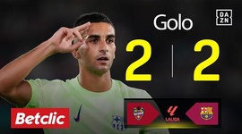 La Liga: Levante vs Barcelona, Golo 2-2 Ferran Torres (2025-2026)