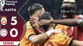 Super Ligi: Galatasaray 5 - 0 Rizespor (2024-2025)