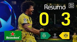 Liga Campeões: Sporting 0 - 3 Dortmund (2024-2025)