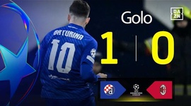Liga Campeões: Dinamo Zagreb vs Milan, Golo 1-0 Baturina (2024-2025)