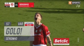 Liga Portugal Betclic: Santa Clara vs Casa Pia, Golo 2-1 Sérginho (VAR) (2024-2025)