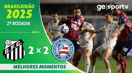 Brasileirão: Santos 2 - 2 Bahia (2025)