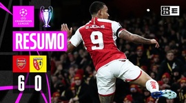 Liga Campeões: Arsenal 6 - 0 Lens (2023-2024)