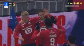 Ligue 1: Lille vs Nantes, Golo 1-0 G. Gudmundsson (2024-2025)