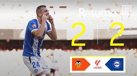 La Liga: Valência 2 - 2 Alavés (2024-2025)